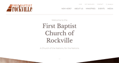 Desktop Screenshot of firstbaptistrockville.org