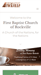 Mobile Screenshot of firstbaptistrockville.org